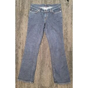 Patagonia Womens Jeans Straight Stretch Dark Wash Organic Cotton Mid‎ Rise 30x30